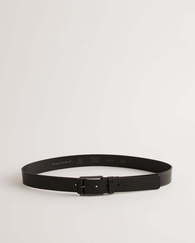 Ceinture Ted Baker Embossed Leather Noir Homme | JHL-65313661